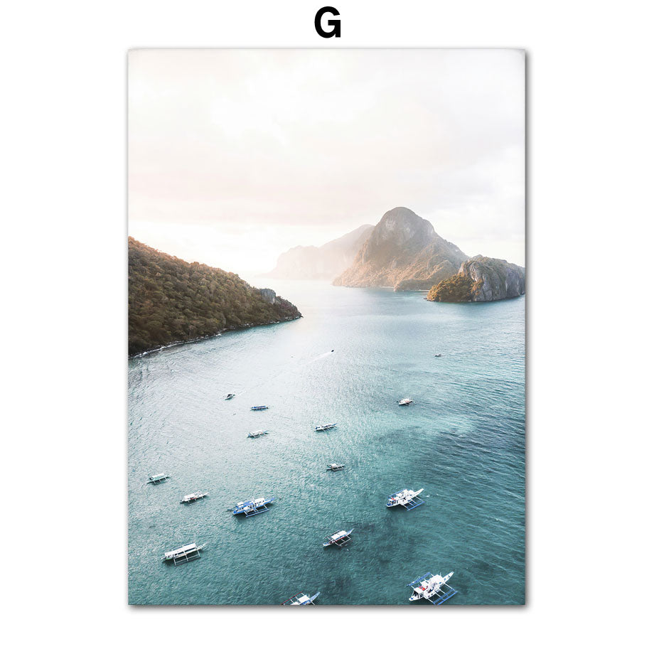 Canvas Core Spray-painted Wall Art Frameless Painting Scandinavian 