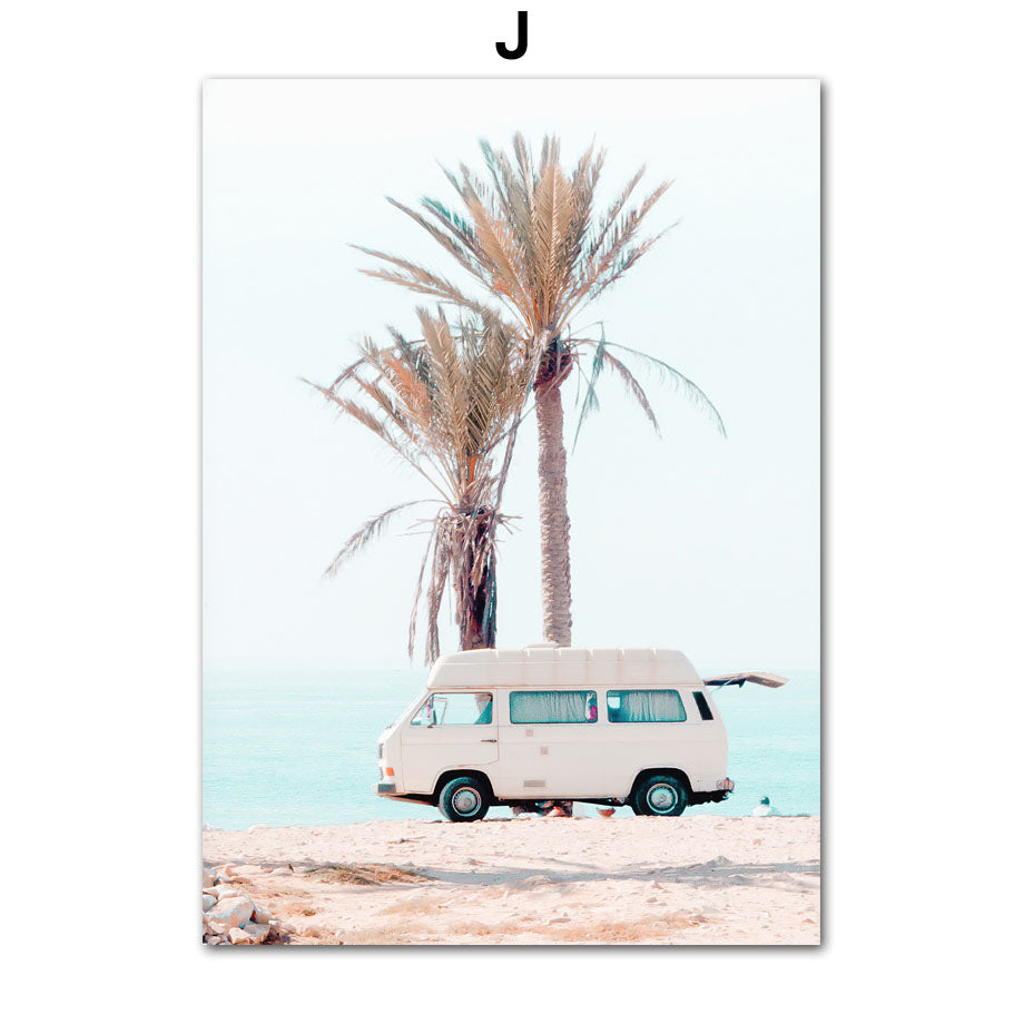 Canvas Core Spray-painted Wall Art Frameless Painting Scandinavian 